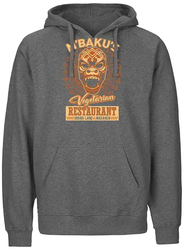 m'Bakus Vegetarian Restaurant - vakanda, mcu, restaurant, wakanda - Fairtrade Hoodie