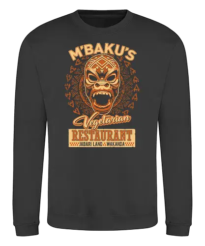 m'Bakus Vegetarian Restaurant - vakanda, mcu, restaurant, wakanda - Sweatshirt