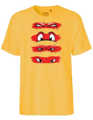 Turtle Ink Swipe - turtles, tnmt, hero turtles - Fairtrade T-Shirt