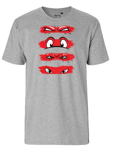 Turtle Ink Swipe - turtles, tnmt, hero turtles - Fairtrade T-Shirt