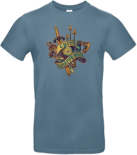 Crit 20 Happens  - rpg, pen and paper, pnp, rollenspiel, roleplaygame, d20, critical die, critical hit, crit - Standard T-Shirt