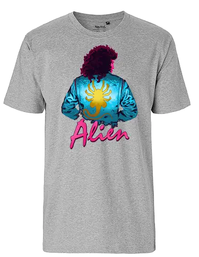 Alien - alien, drive, 80s, movie, facehugger, aliens, jodie, ripley, horror, mashup - Fairtrade T-Shirt
