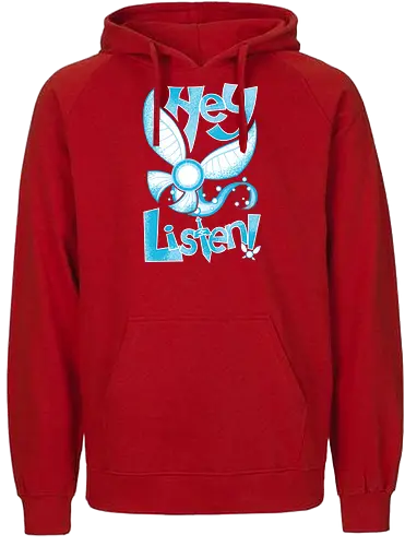 Most annoying Navigator - fee, fairy, navi, listen, gaming, hey, retrogames, videogames - Fairtrade Hoodie