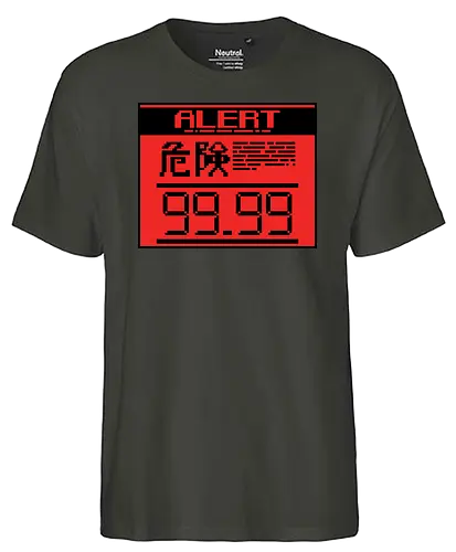 ALERT 99.99 - metal, solid, snake, gaming - Fairtrade T-Shirt