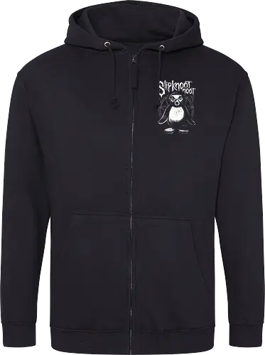 Slipknootnoot - penguin, pinguin, Noot, metal, Metalshirt, bandshirt, mashup - Zip Hoodie