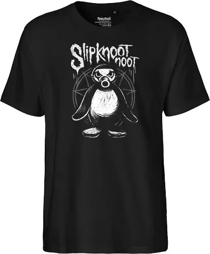 Slipknootnoot - penguin, pinguin, Noot, metal, Metalshirt, bandshirt, mashup - Fairtrade T-Shirt