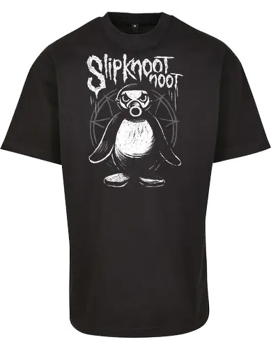 Slipknootnoot - penguin, pinguin, Noot, metal, Metalshirt, bandshirt, mashup - BYB Oversize T-Shirt 