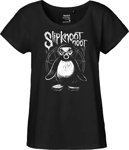 Slipknootnoot - penguin, pinguin, Noot, metal, Metalshirt, bandshirt, mashup - Fairtrade Girl Shirt