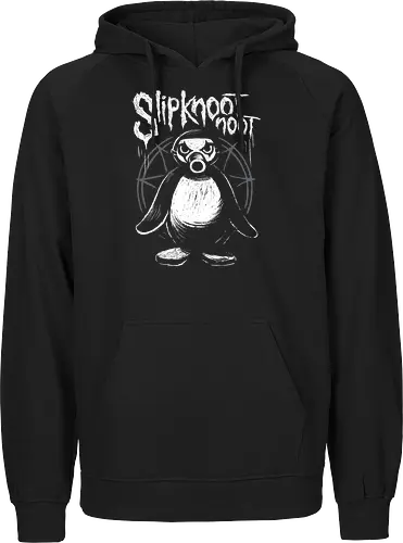 Slipknootnoot - penguin, pinguin, Noot, metal, Metalshirt, bandshirt, mashup - Fairtrade Hoodie