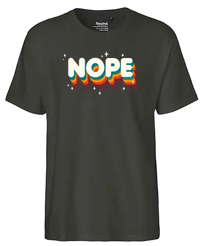 NOPE - nope, nein, no, Statement - Fairtrade T-Shirt