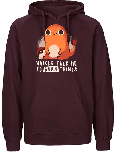 Voices - pocket, monster, fire, starter, feuer, Stimmen, Sociopath - Fairtrade Hoodie