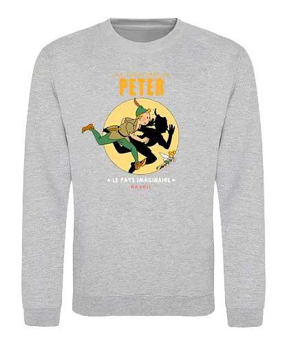 Les Aventures de Peter - tin tin, tim und struppi, mashup, tinkerbell, peter pan - Sweatshirt