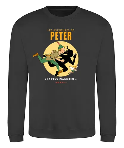 Les Aventures de Peter - tin tin, tim und struppi, mashup, tinkerbell, peter pan - Sweatshirt