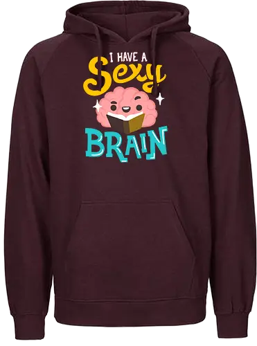 Sexy Brain - gehirn, Sexy, knowledge, Wissen, books, lesen, bücher, rding - Fairtrade Hoodie