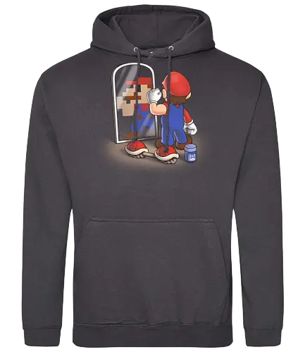 Get in Shape - mario, pixel, platformer, videogames, retrogaming - Standard Hoodie