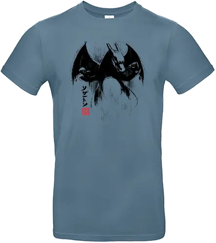 Fire Ink - dragon, ink, drache, pocket, monster, feuer - Standard T-Shirt