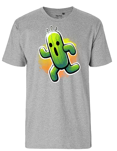 Cactus Watercolor - kaktus, final, fantasy, enemy, boss, fight, Kaktus - Fairtrade T-Shirt