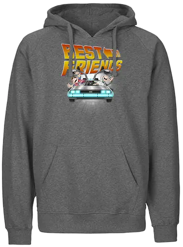Best Friends - bttf, mcfly, Future, delorn - Fairtrade Hoodie