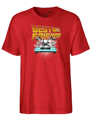 Best Friends - bttf, mcfly, Future, delorn - Fairtrade T-Shirt