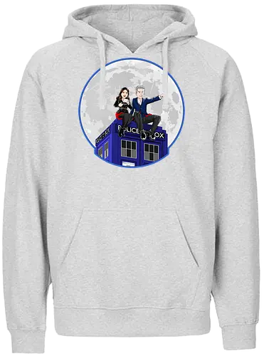 Clara and the Doctor - Doctor, clara, tardis, drwho - Fairtrade Hoodie