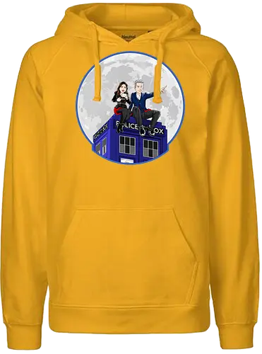 Clara and the Doctor - Doctor, clara, tardis, drwho - Fairtrade Hoodie