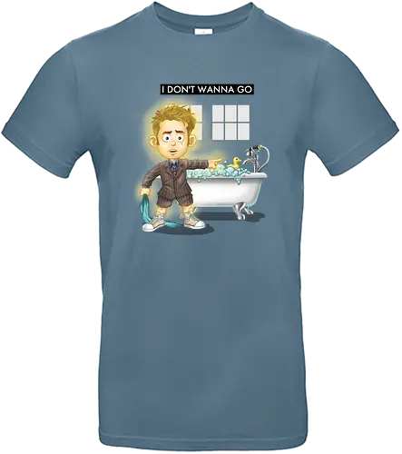 I dont wanna go - drwho, bbc, david tennant, tardis, Doctor - Standard T-Shirt