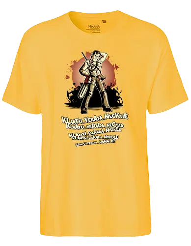 Klaatu Barada Nikto - armee der finsternis, ash, bruce campbell, army of darkConsoles - Fairtrade T-Shirt