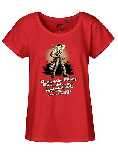 Klaatu Barada Nikto - armee der finsternis, ash, bruce campbell, army of darkConsoles - Fairtrade Girl Shirt