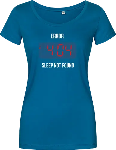 Error sleep - error, fun, 404, Alarm Clock, wecker, sleep, lazy, it - Women T-Shirt