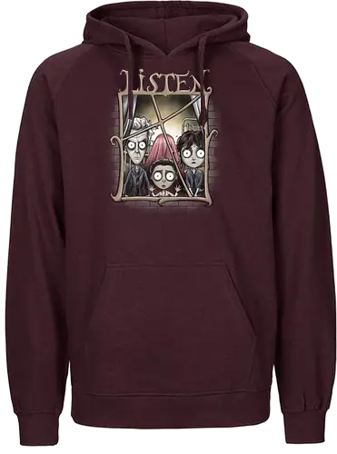 Listen - Doctor, drwho, bbc, clara, peter capaldi - Fairtrade Hoodie