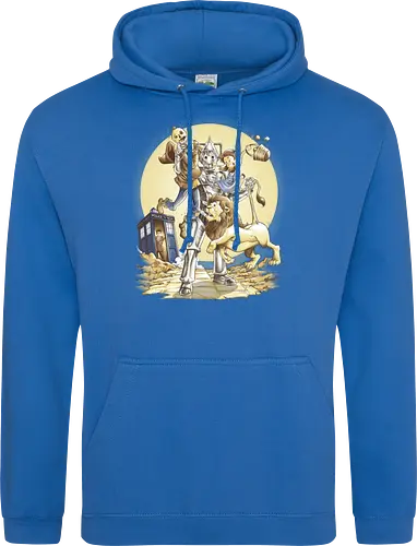 Planet of Oz - drwho, bbc, tardis, david tennant, cybermen, wizard of oz, zauberer von oz, dorothy, vogelscheuche, blechmann, löwe, Doctor - Standard Hoodie