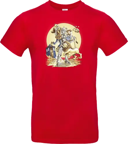 Planet of Oz - drwho, bbc, tardis, david tennant, cybermen, wizard of oz, zauberer von oz, dorothy, vogelscheuche, blechmann, löwe, Doctor - Standard T-Shirt