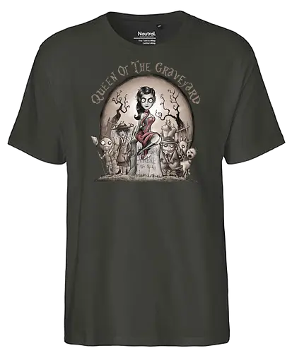 Queen of the Graveyard - vampire, lenna vamp - Fairtrade T-Shirt