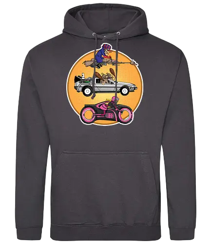 Wacky and Beyond - wacky races, autorennen total, tron, speeder bike, dick dastardly, the slag brothers, penelope pitstop, delorn - Standard Hoodie