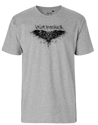Valar Morghulis - lied, eis, feuer, drachen, game, rabe, krähe, throConsole - Fairtrade T-Shirt