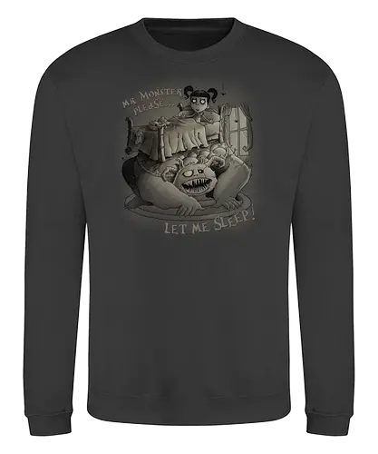 Every night the same - monster, bed, bett, schlafen, kind, grusel, creepy - Sweatshirt