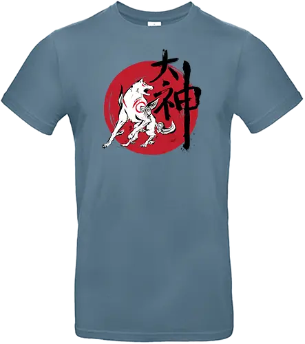 Great God - okami, amaterasu, wolf, japan, sun, goddess, Japanese - Standard T-Shirt