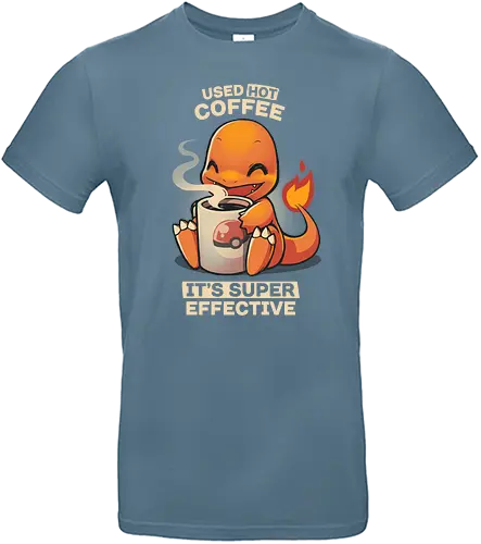 Hot coffee - pocket, monster, kaffee, Effective, starter, fire - Standard T-Shirt