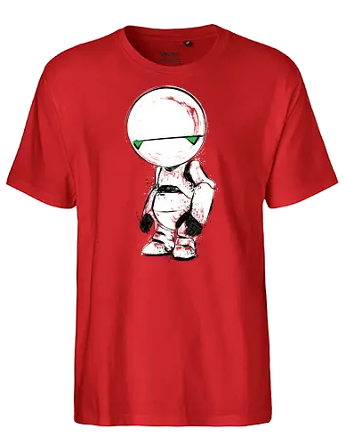Paranoid Android - douglas adams, 42, marvin, manic depression, bipolar disorder - Fairtrade T-Shirt