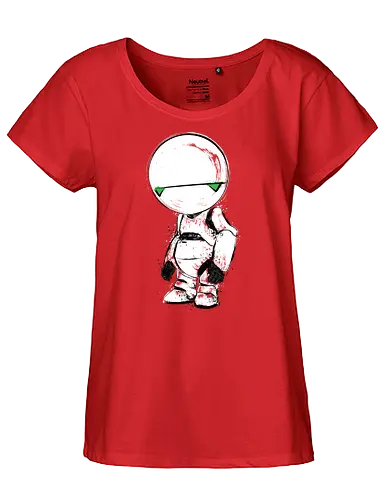 Paranoid Android - douglas adams, 42, marvin, manic depression, bipolar disorder - Fairtrade Girl Shirt