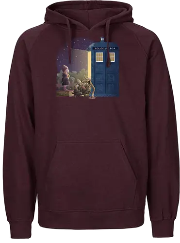 When you come for me - doctor, who, dr who, tardis, scifi - Fairtrade Hoodie