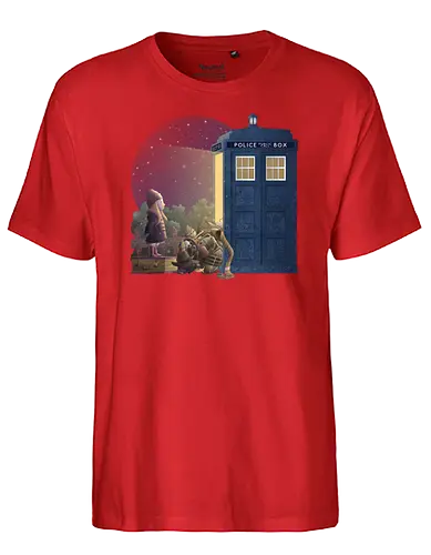 When you come for me - doctor, who, dr who, tardis, scifi - Fairtrade T-Shirt