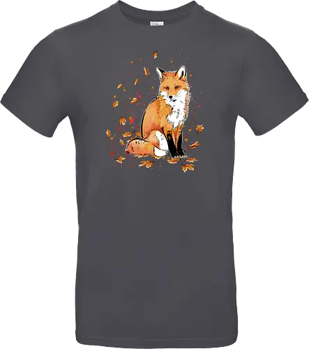 Fox in the Night - fox, fuchs, art, kunst, cute, niedlich - Standard T-Shirt