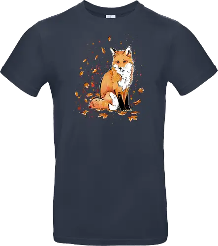 Fox in the Night - fox, fuchs, art, kunst, cute, niedlich - Standard T-Shirt