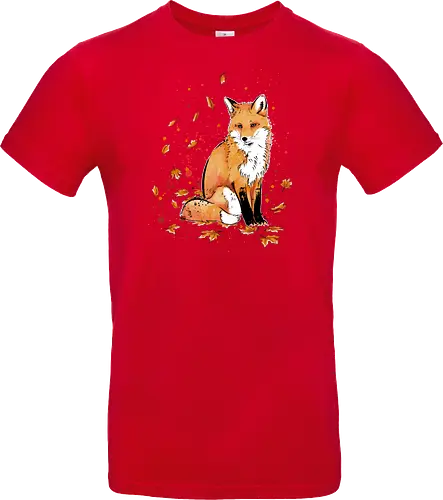 Fox in the Night - fox, fuchs, art, kunst, cute, niedlich - Standard T-Shirt