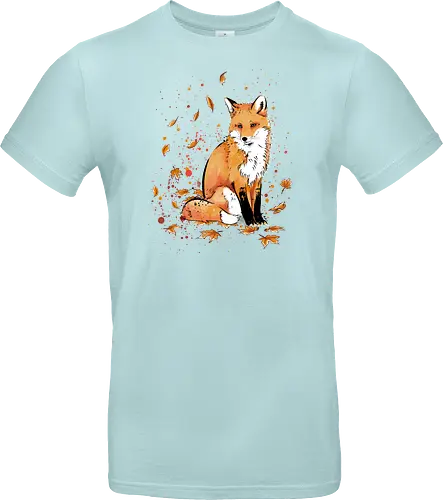 Fox in the Night - fox, fuchs, art, kunst, cute, niedlich - Standard T-Shirt