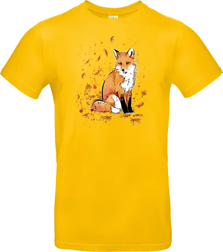 Fox in the Night - fox, fuchs, art, kunst, cute, niedlich - Standard T-Shirt