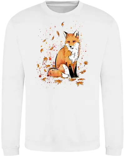 Fox in the Night - fox, fuchs, art, kunst, cute, niedlich - Sweatshirt