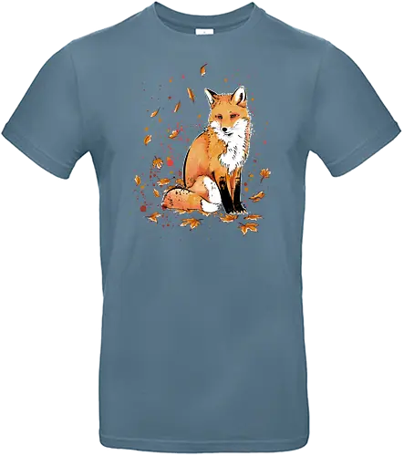 Fox in the Night - fox, fuchs, art, kunst, cute, niedlich - Standard T-Shirt