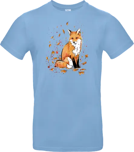 Fox in the Night - fox, fuchs, art, kunst, cute, niedlich - Standard T-Shirt